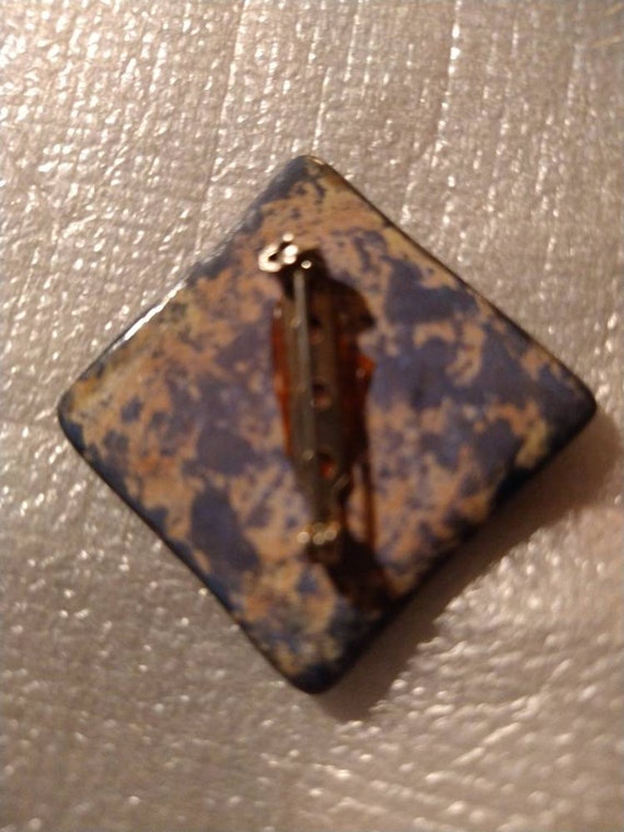2" Glazed Stoneware Apple Pin - image 2