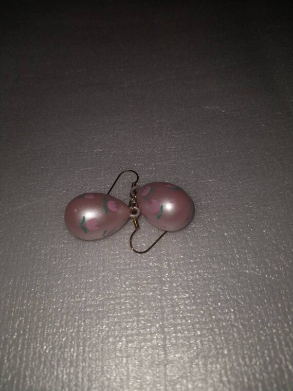 Light Pink Easter Egg Earrings - image 2