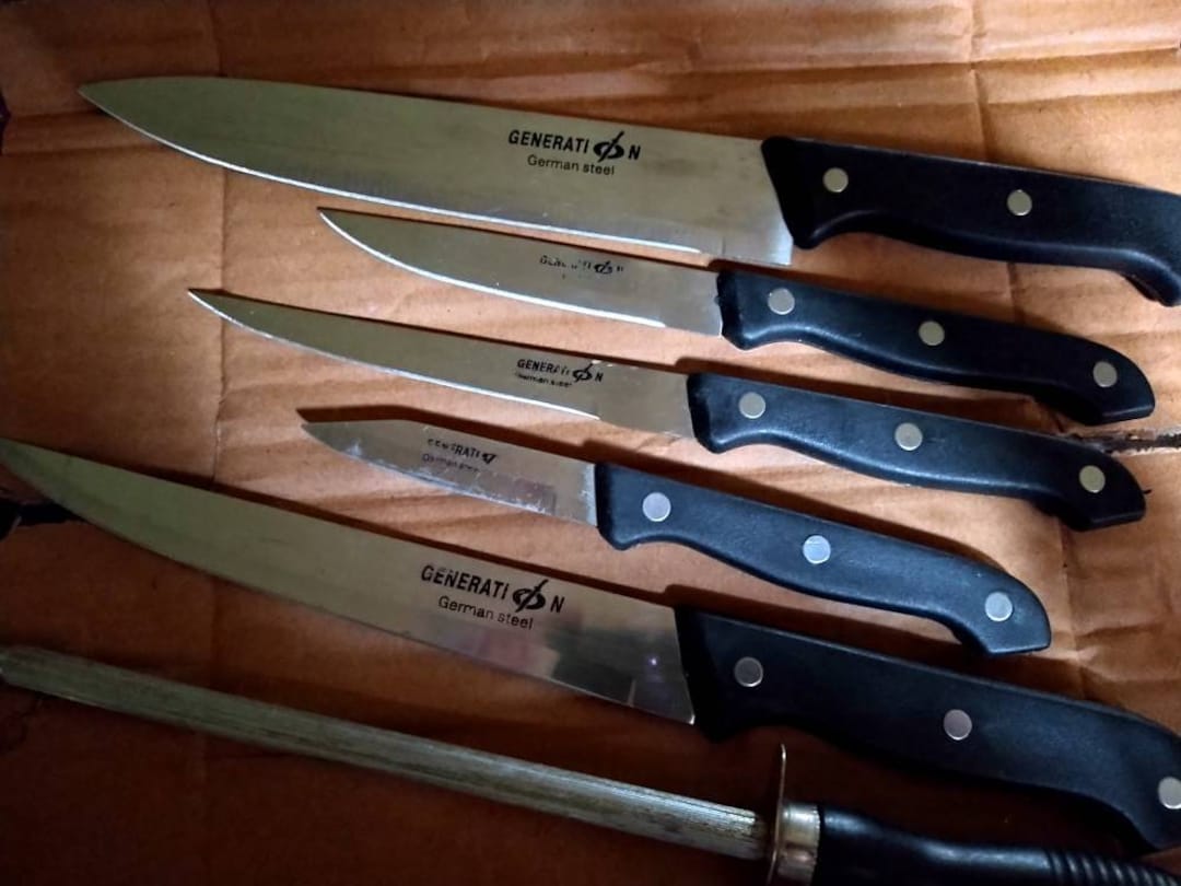 Vintage Generation German Steel Knife Set Etsy