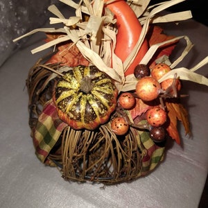 Harvest Decor Rustic Pumpkin Seasonal Display