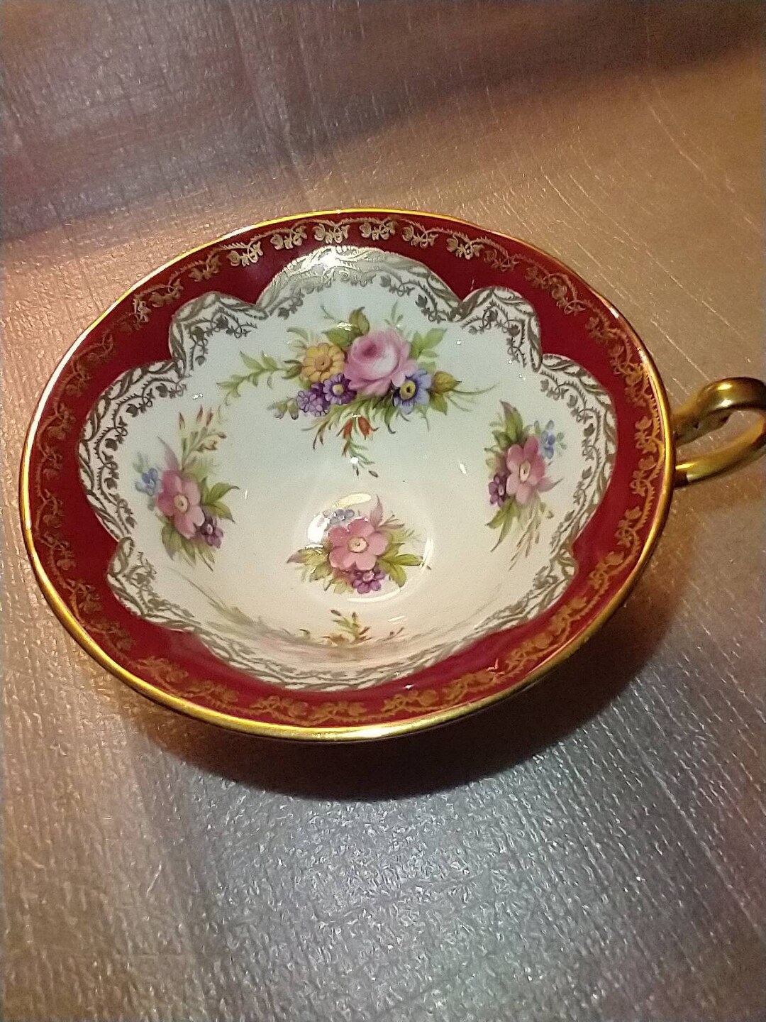 EB Foley 1850 Bone China Footed Gold Rose Tea Cup England - Etsy Österreich