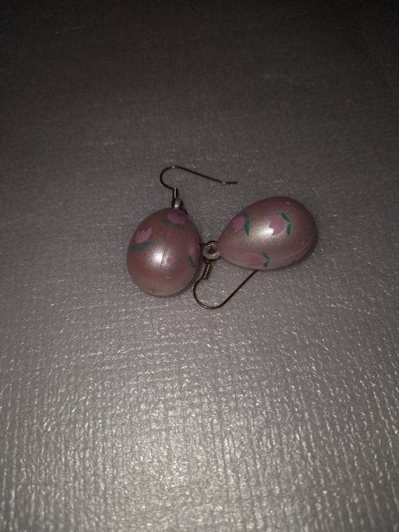 Light Pink Easter Egg Earrings