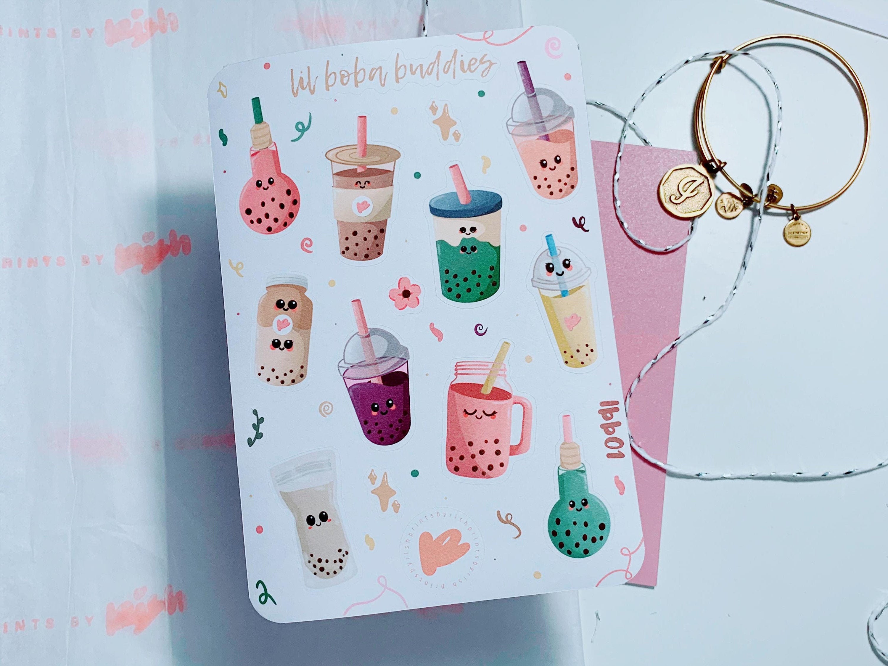 Mini Bubble Tea Sticker Sheet Cute Boba Stickers Planner - Etsy UK