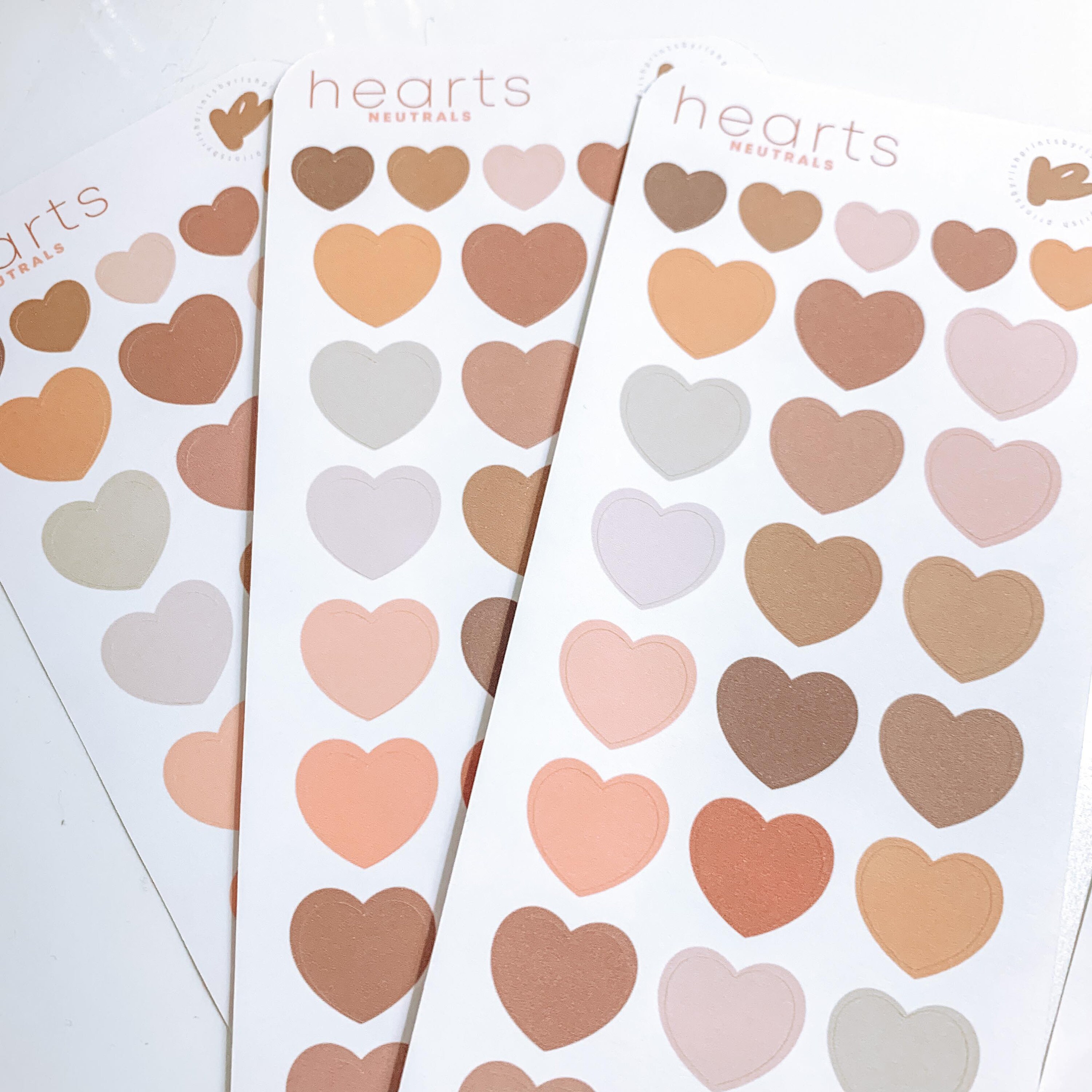 cute hearts sticker sheet cute planner sticker sheet minimal etsy