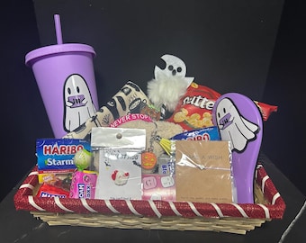 Halloween Boo Basket - Gift Baskets for Adults and Children - Spooky Gift Set