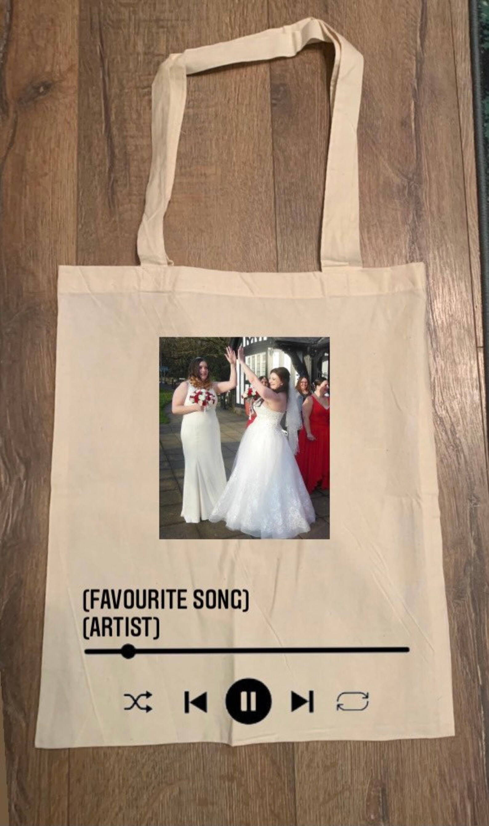 Personalised Tote Bag Spotify gifts Reusable Tote Bag Etsy