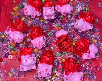 bulbasaur rose plush