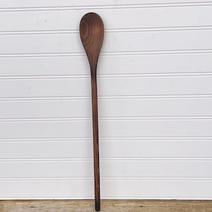 Charred Wood Long Spoon - Wooden Spoon - Hardwood - Kitchen Utensils - Cooking Utensils - Housewarming Gift - Gifts for Cooks