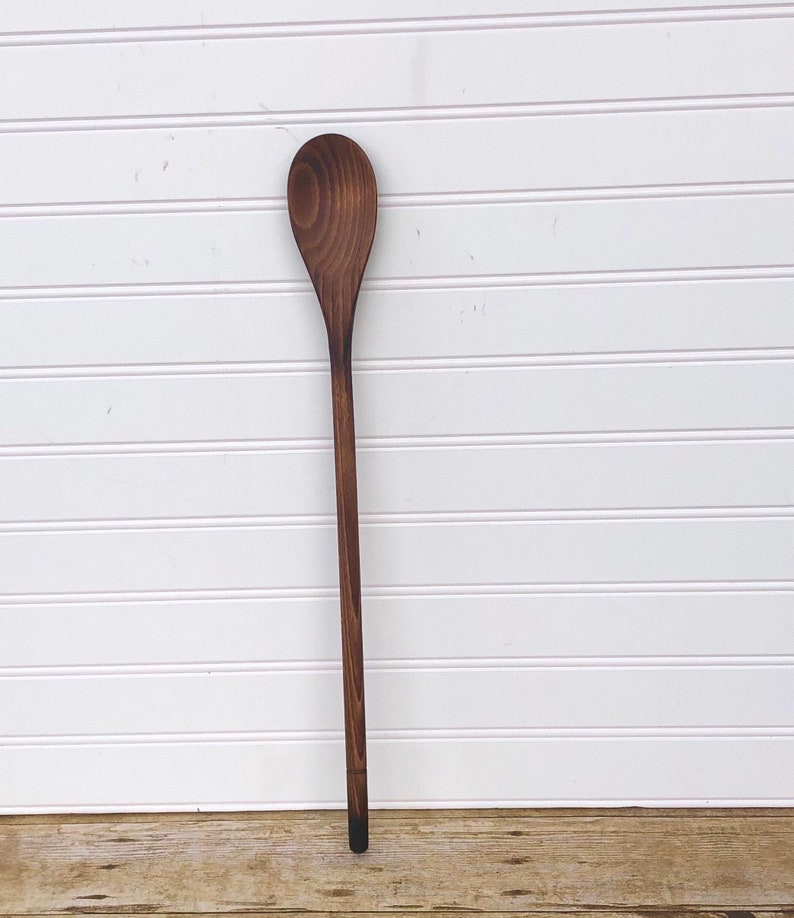 Charred Wood Long Spoon - Wooden Spoon - Hardwood - Kitchen Utensils - Cooking Utensils - Housewarming Gift - Gifts for Cooks image 5