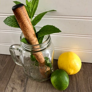 Muddler - Wooden Muddler - Charred Wood - Bartender Tools - Cooking - Housewarming Gift - Gift for Bakers - Cocktails