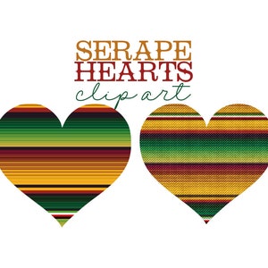 Serape Clip art, Serape pattern heart, Zarape Clip Art Sublimation