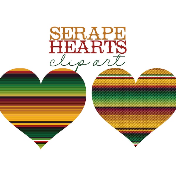 Serape Clip art, Serape pattern heart, Zarape Clip Art Sublimación