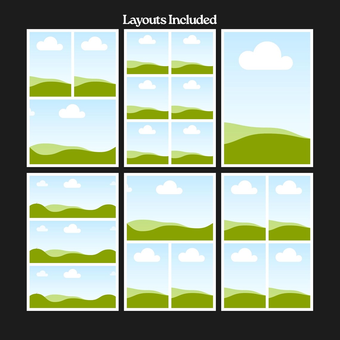 Photo Collage Templates for Canva 4x6, 5x7, 8x10 Collage, Canva Photo