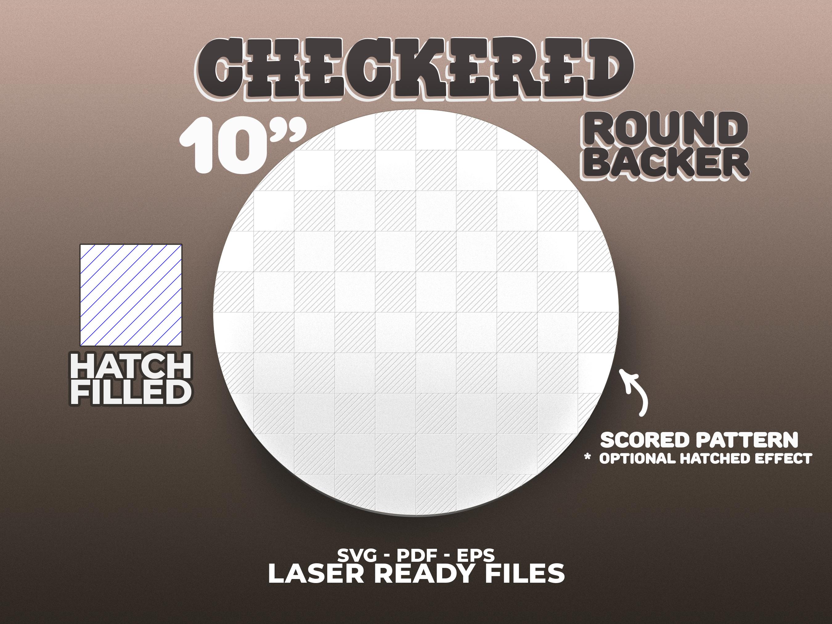 Svg Rounded Checkbox Checkered Round Svg, Backer Laser File - Etsy