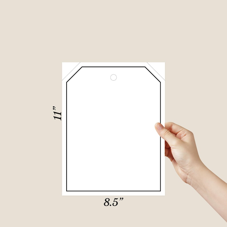 Editable Giant Gift Tag Template Canva | Printable Large Gift Tag ...