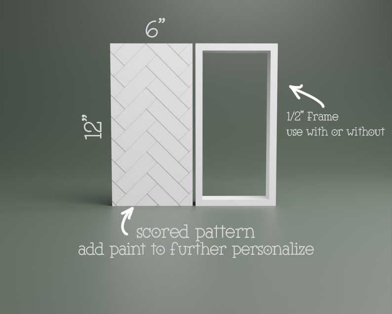 Herringbone Frame Laser File Farmhouse Frame Svg Etsy