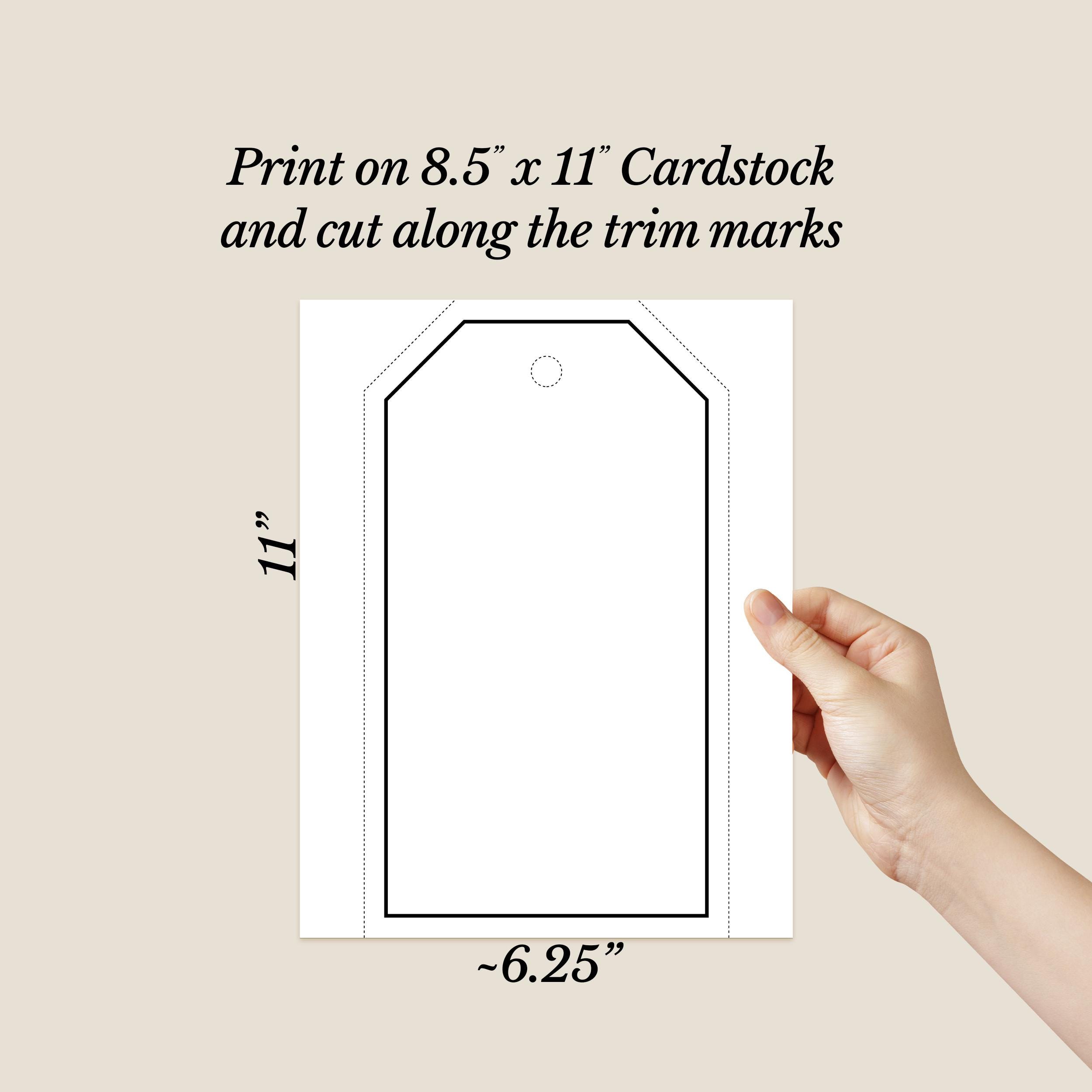 Editable Giant Gift Tag Template Canva | Printable Large Gift Tag ...