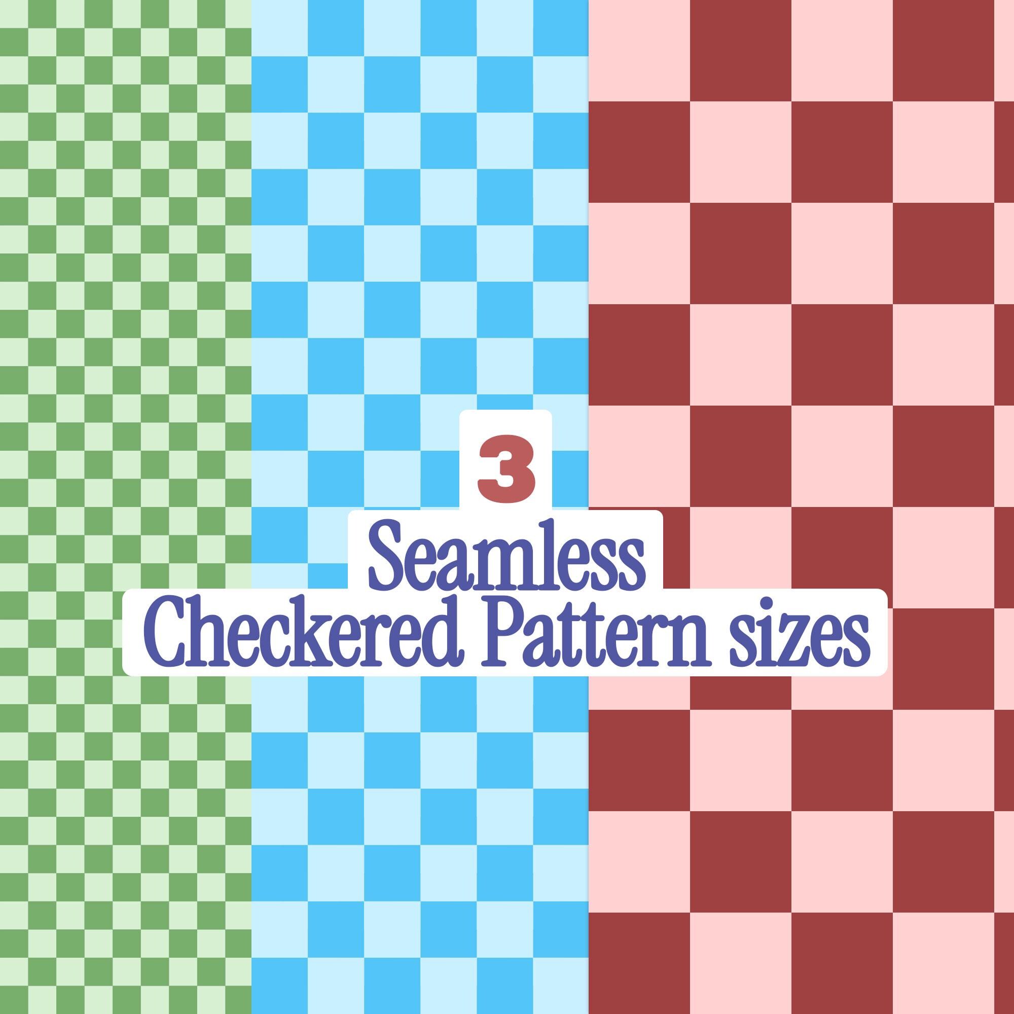Checkered Digital Paper Generator, Seamless Checker Digital Paper ...