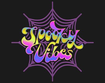 Spooky Vibes sublimation, Halloween sublimation, Spooky Season clip art