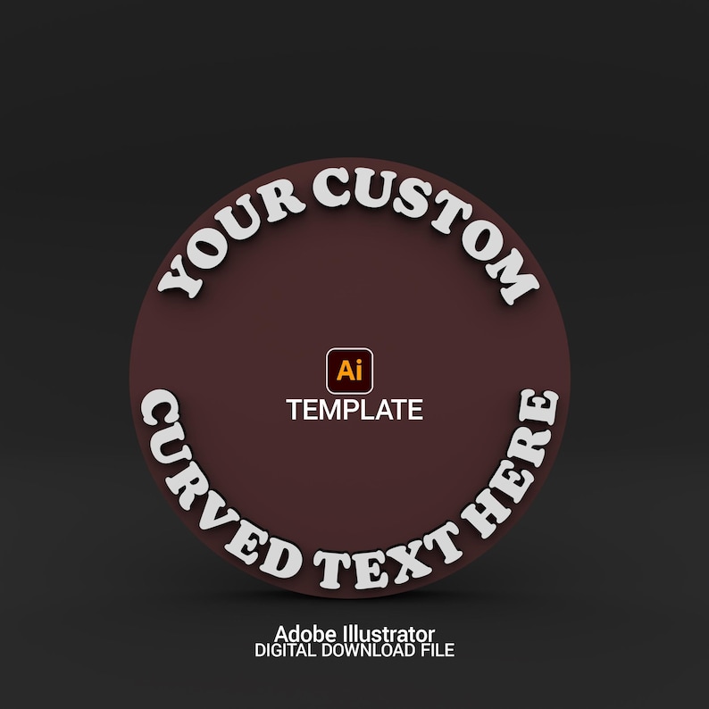 Arched Text Template, Custom Type Laser File - Etsy