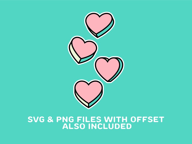 Candy Hearts Svg, Valentine’s Day Svg - Etsy