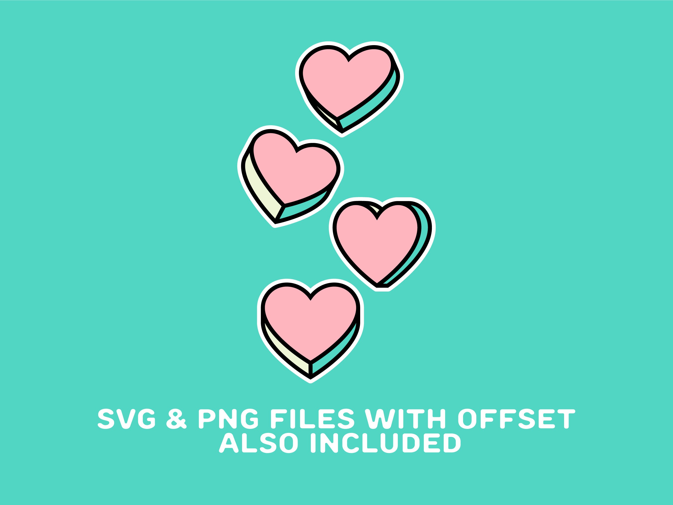Candy Hearts Svg, Valentine's Day Svg Etsy
