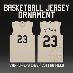 Basketball Christmas ornament svg, Basketball jersey svg