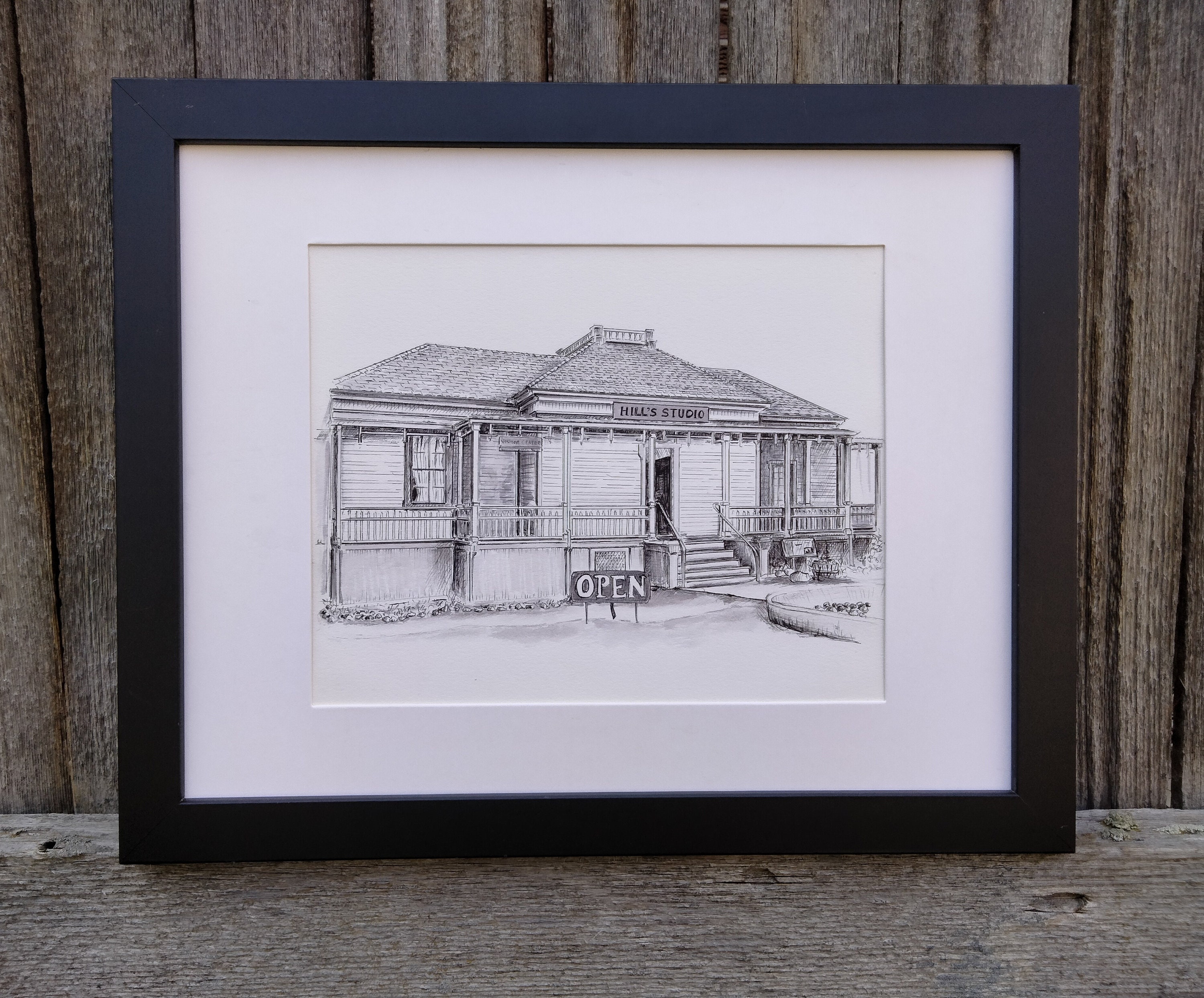 Custom HAND DRAWN Ink Building Portrait/house Portrait, House Warming ...