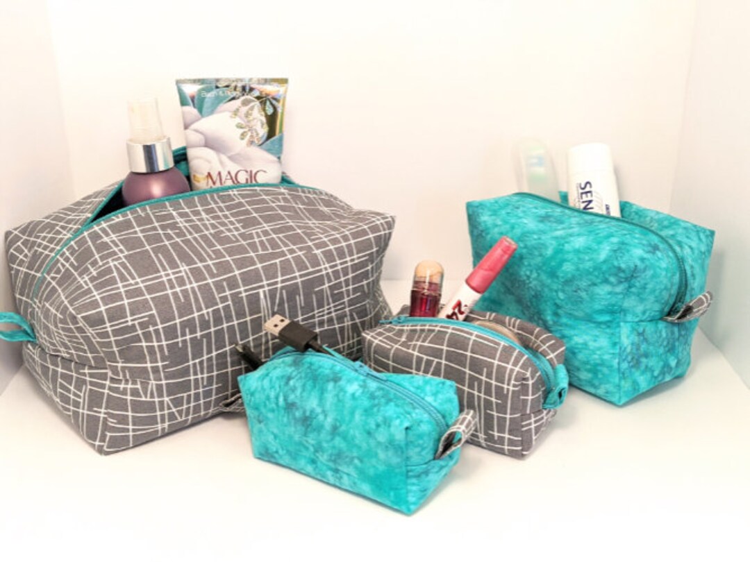 Travel Bag Set of Four Toiletry Bags Cosmetics Vacation Etsy