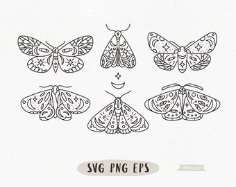Black cat Snake Magic Animal svg Boho clipart Butterfly svg Wolf svg Aesthetic png Owl Rabbit Celestial svg