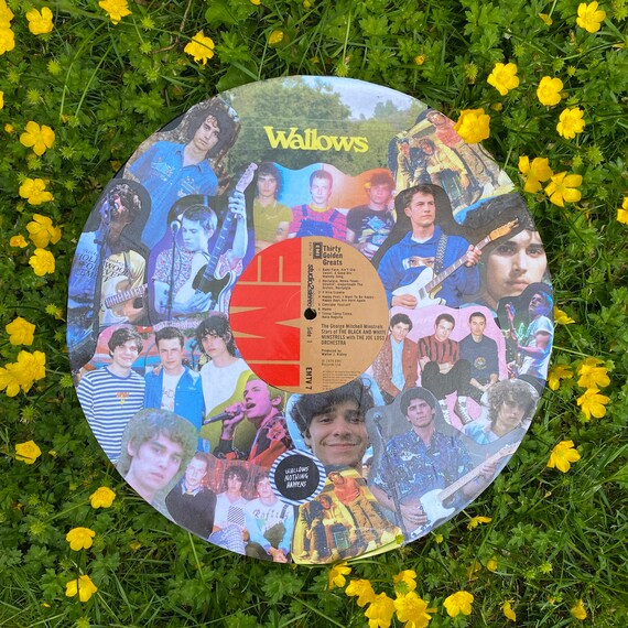 WALLOWS 12 collaged vinyl record | Etsy