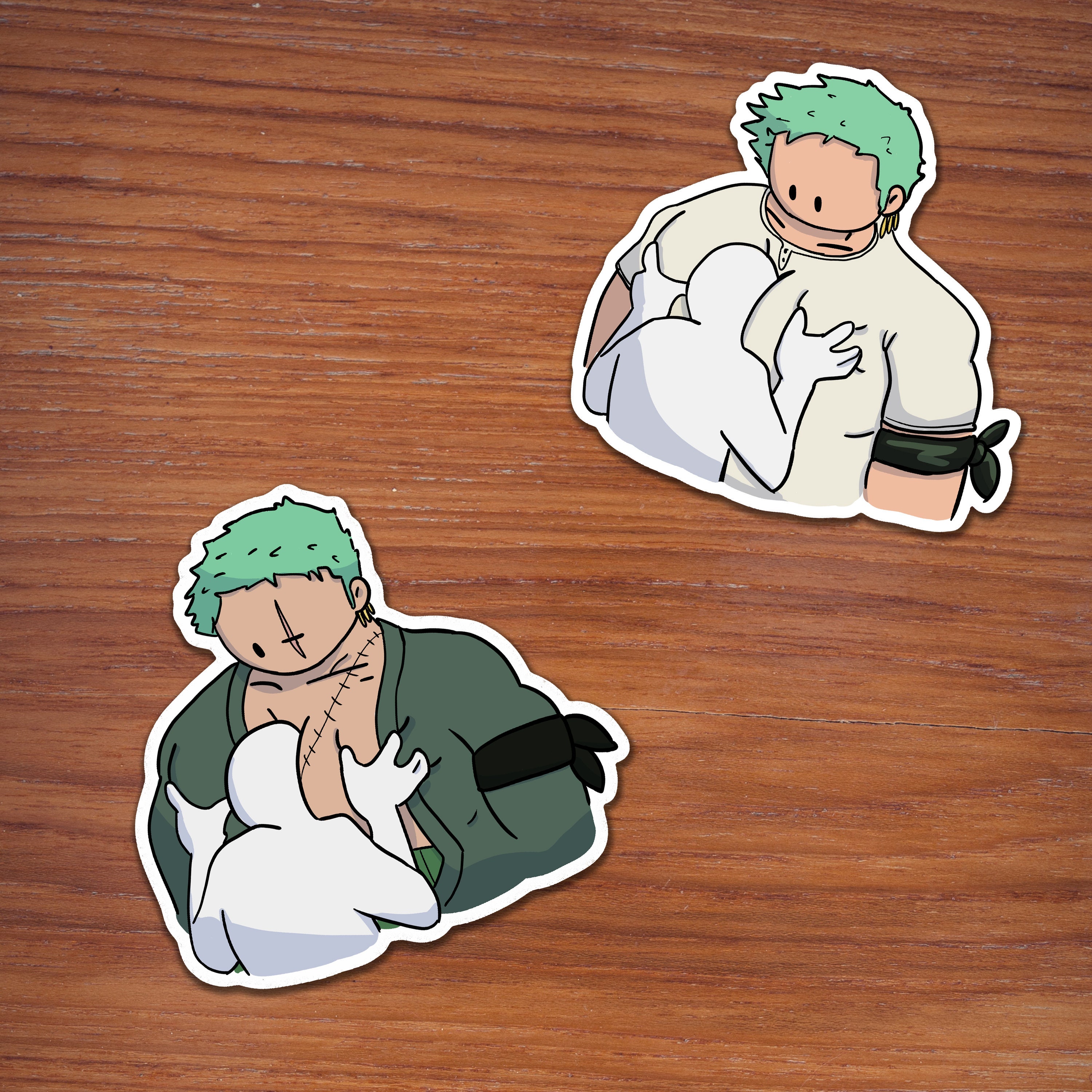 Vinil Sticker Calcomania One Piece Zoro Roronoa Perfil