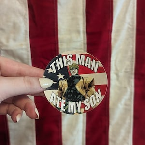 This Man Ate My Son DIO AMERICA FREEDOM Sticker