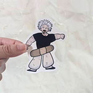 HE&#39;S JUST FINE jjk Gojo die-cut sticker