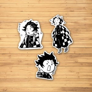 Cute Demon Hunter Manga Panel Die-Cut Stickers
