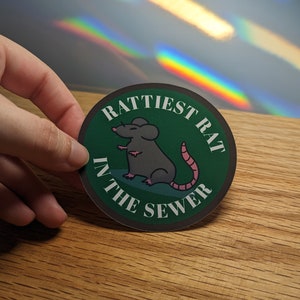 Prijssticker Ratiest in het riool