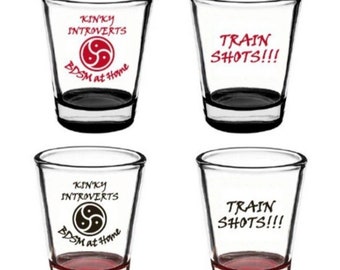 1.75 oz Train Shots shot glass set