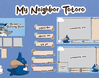 Mein Nachbar Totoro Twitch Stream Overlay (Digitaler Download)