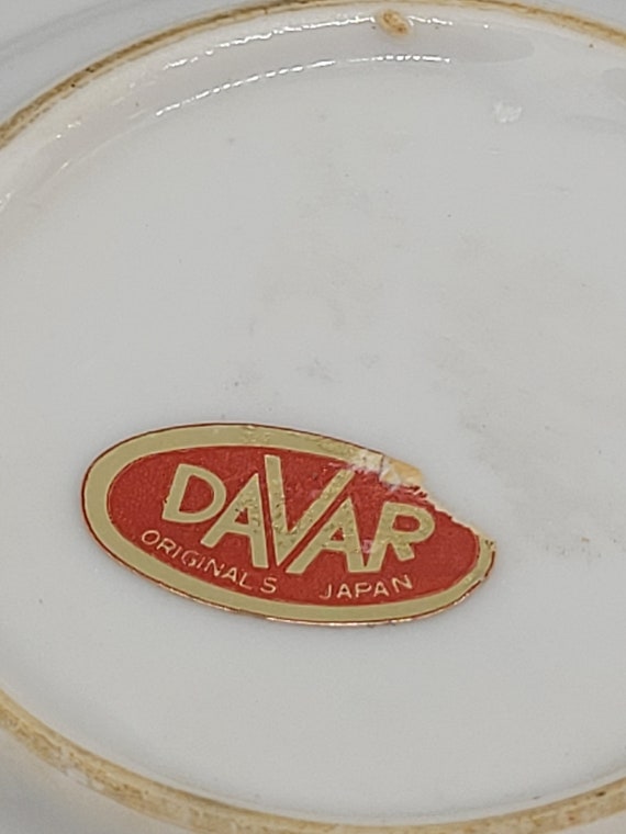 Vintage Davar Japan Original Personal Porcelain Tobacciana Ashtray