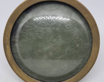 Vintage, antique, vintage photo frame, antique picture frames, convex beveled glass frame, round frame, gift ideas, Vintage Christmas gifts