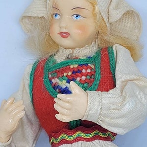 Vintage handmade Norway Neatherlands doll, handmade, doll, dolls, handmade doll, Norway, Netherlands, European dolls, nationality dolls