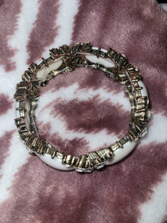 Stretch bangle, vintage bracelets, costume jewelr… - image 4