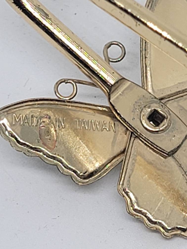 Vintage 1970's Butterfly Letter Opener, Office Supplies, Mail Letter