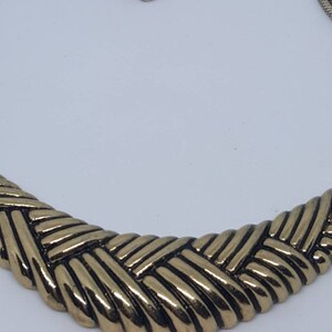 Vintage necklace, vintage, necklace, necklaces, vintage gold tone, costume jewelry, gold bib necklace, collectible, fashion necklaces, choke