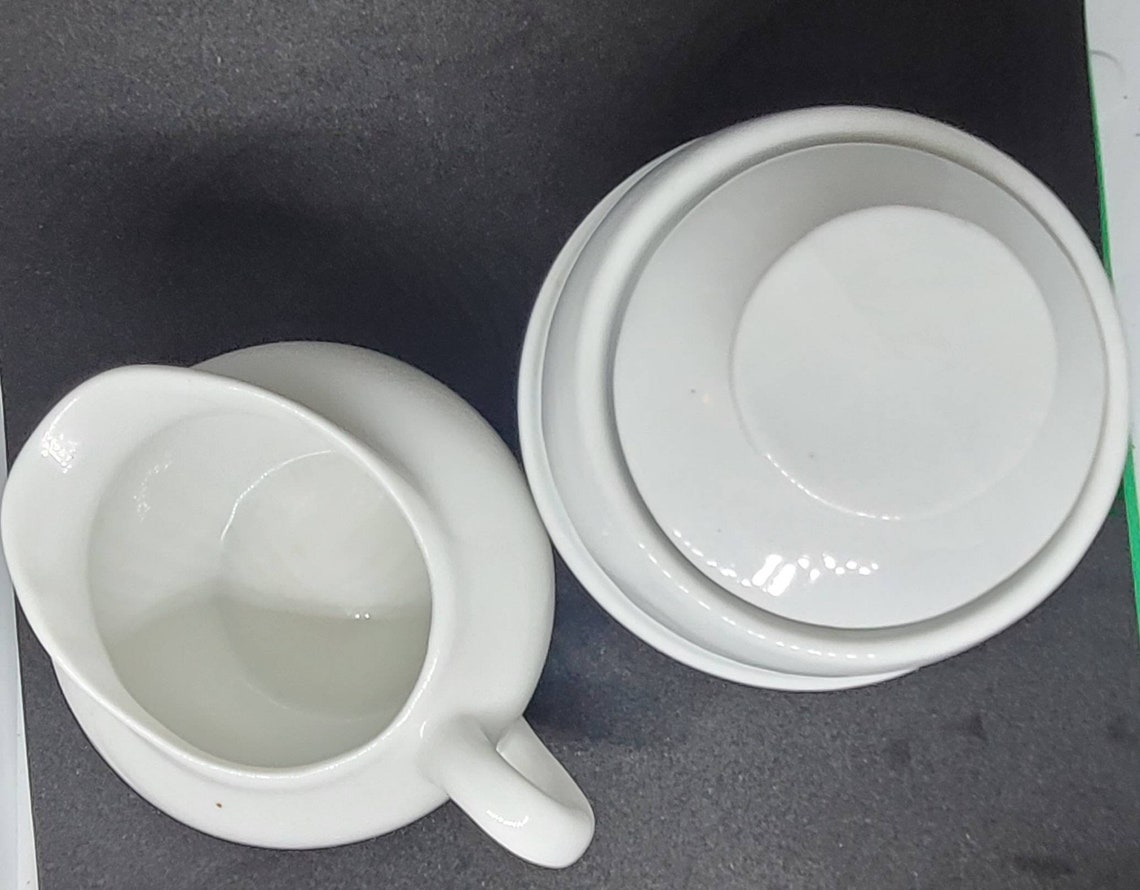 Vintage Cream Sugar Set Sugar Bowl Creamer Kitchen Dining Etsy