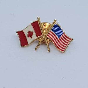 Vintage pins, pin backs, vintage pin backs,tack pins, 1980s pins, vintage flag pin, collectible, collectible pins, stick pins, canada, usa