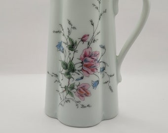 Vintage Haviland Limoges France Porcelain Rose Floral Pitcher Vase