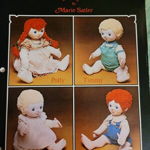 Marie Louise Originals cloth doll  pattern book of Orange County Marie Satler, dolls, doll clothes, patterns, doll patterns, collector dolls