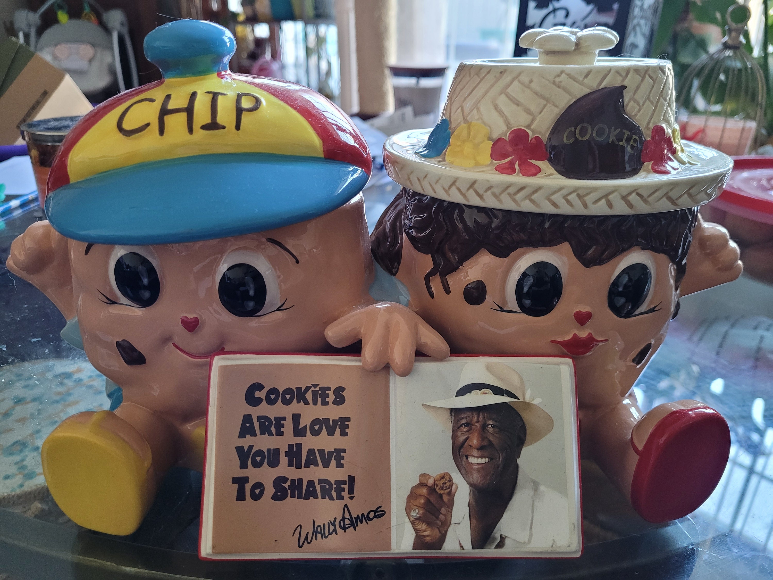 Vintage Famous Wally Amos Collectible Chip & Cookie Double Cookie