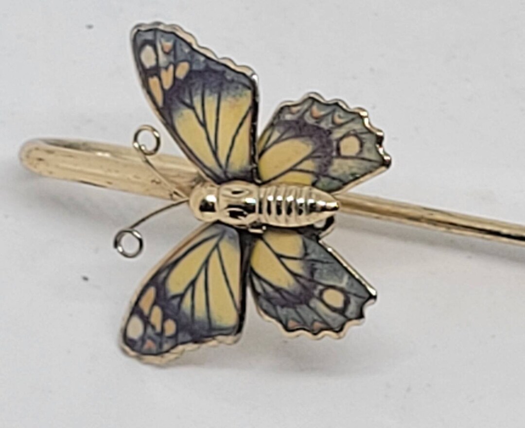 Vintage 1970's Butterfly Letter Opener, Office Supplies, Mail Letter